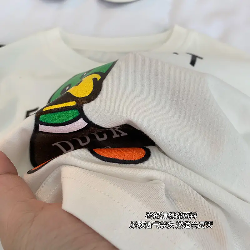 Boys Fine Art Duck T-Shirt Black White 2025 — feature 9