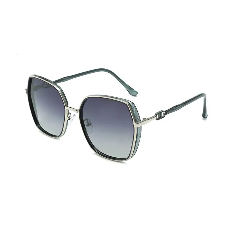 Women Polarized Anti-Ultraviolet Sunglasses Gold Frame