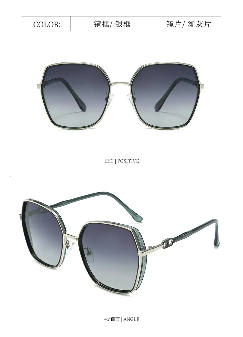 Women Polarized Anti-Ultraviolet Sunglasses Gold Frame — feature 9
