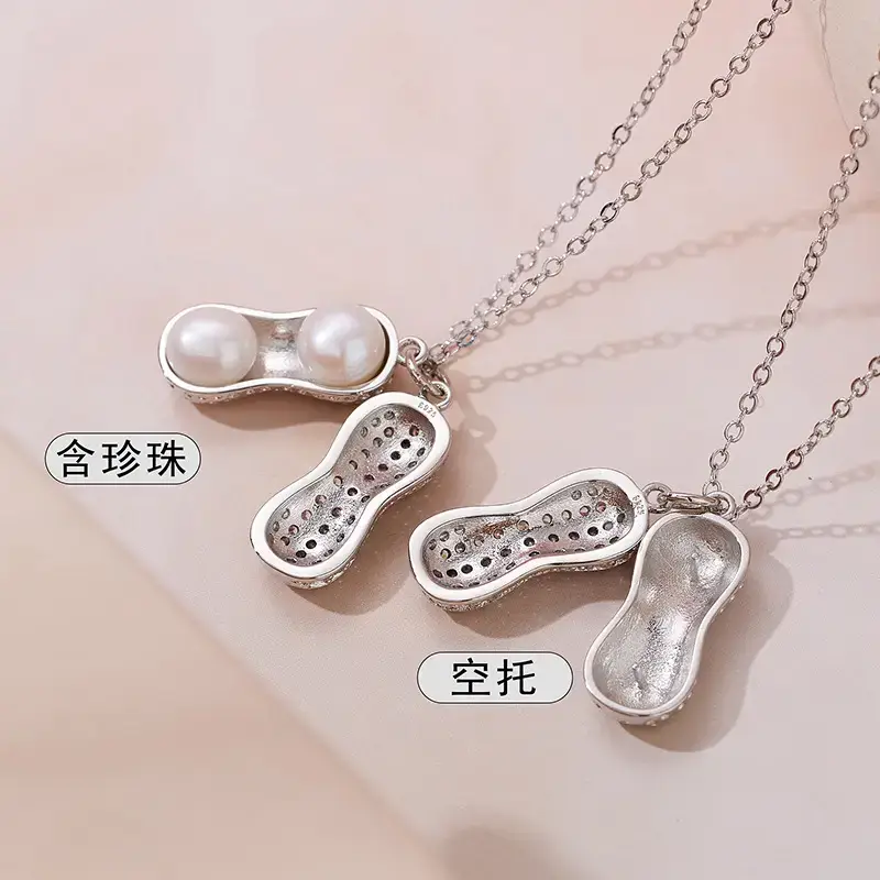 Japanese Korean Pearl Pendant Necklace Gold 2023 - Image 4