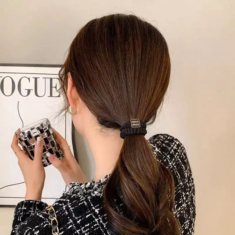 Vintage Black Rubber Hair Bands for Women — feature 11