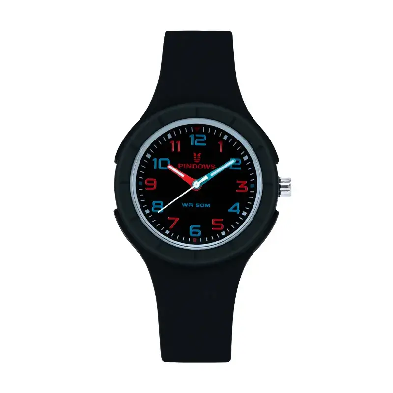 Silicone Strap Japanese Movement Swimming Jelly Color Watch - Image 2