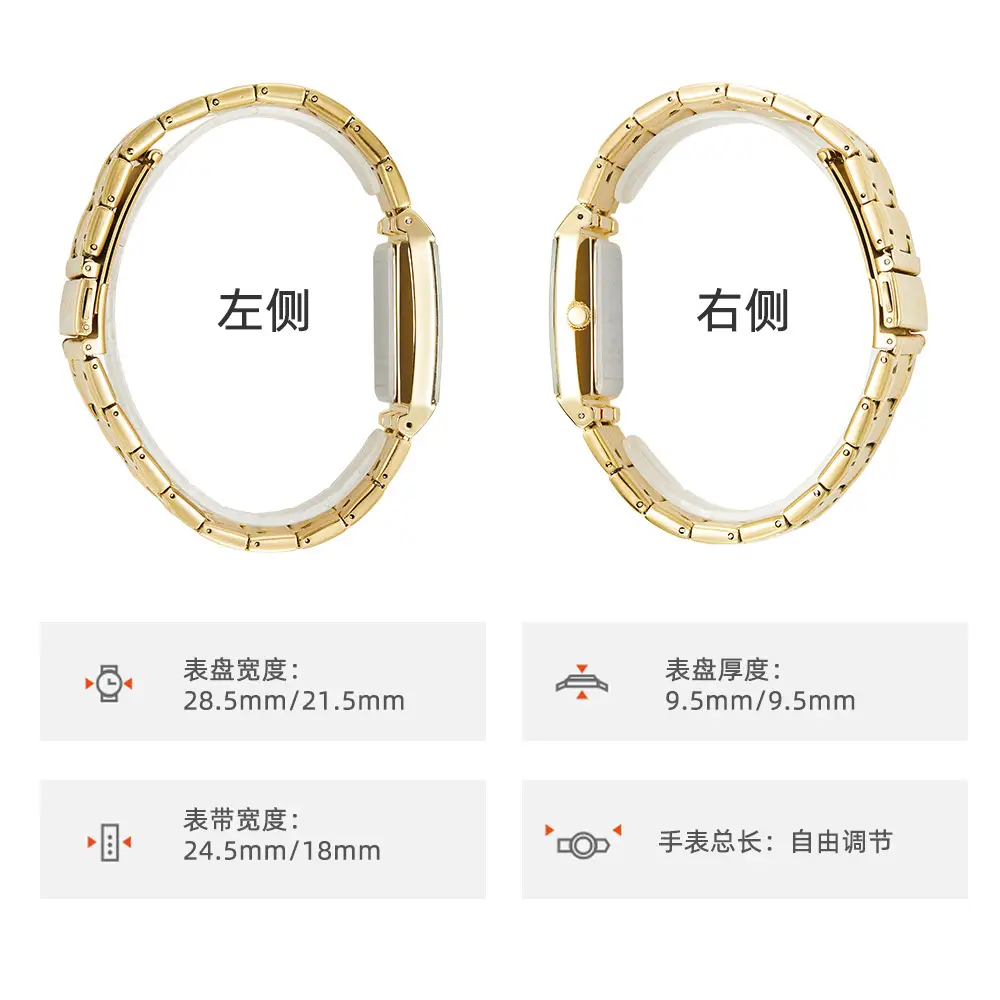 Liebig Quartz Gold Watch for Men Women Business Style — feature 12