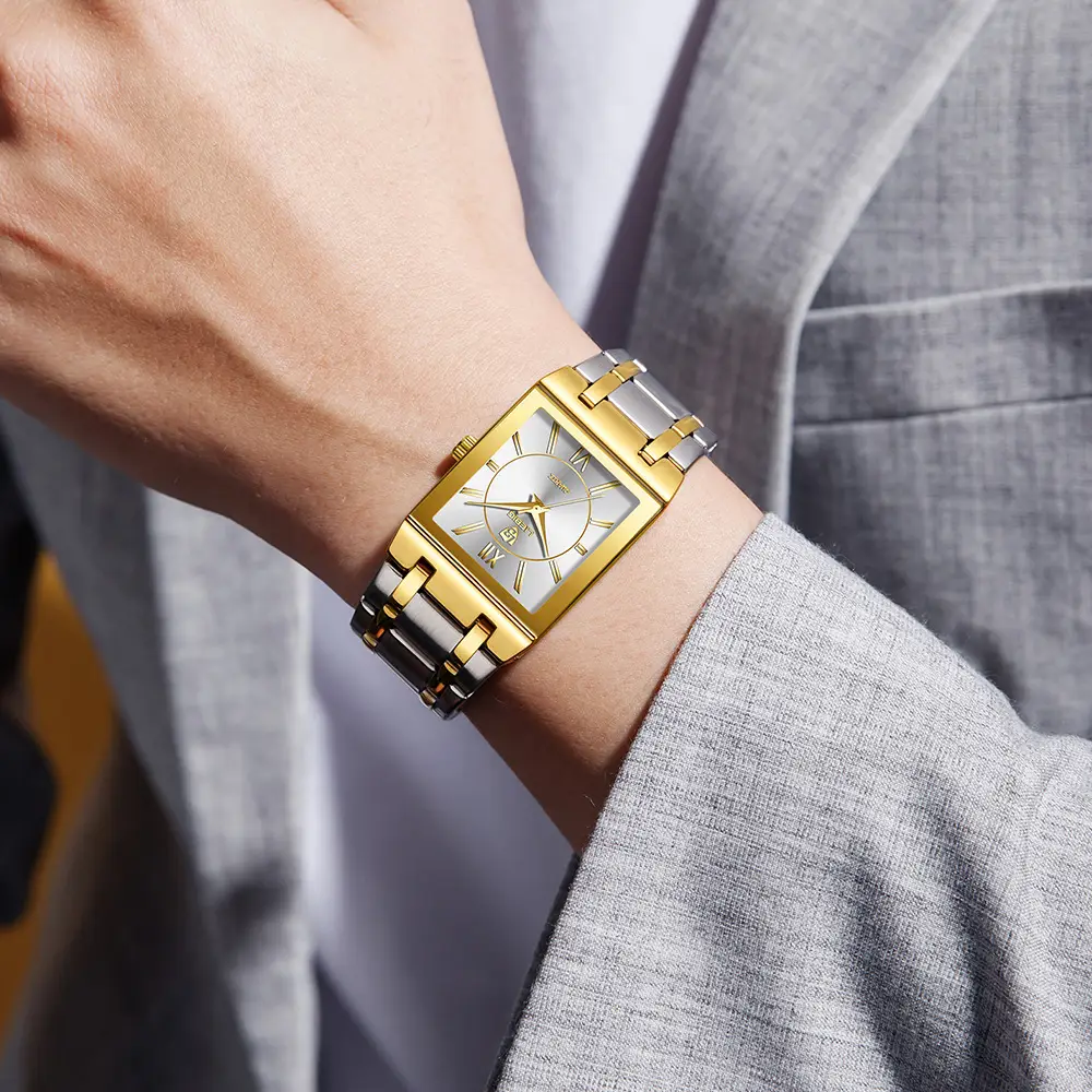 Liebig Quartz Gold Watch for Men Women Business Style — feature 9