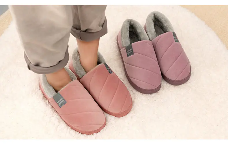 Mrs. Hui for the elderly warm cotton slippers for men's winter home fleece-lined thickened non-slip old-fashioned cotton shoes for the elderly — feature 8