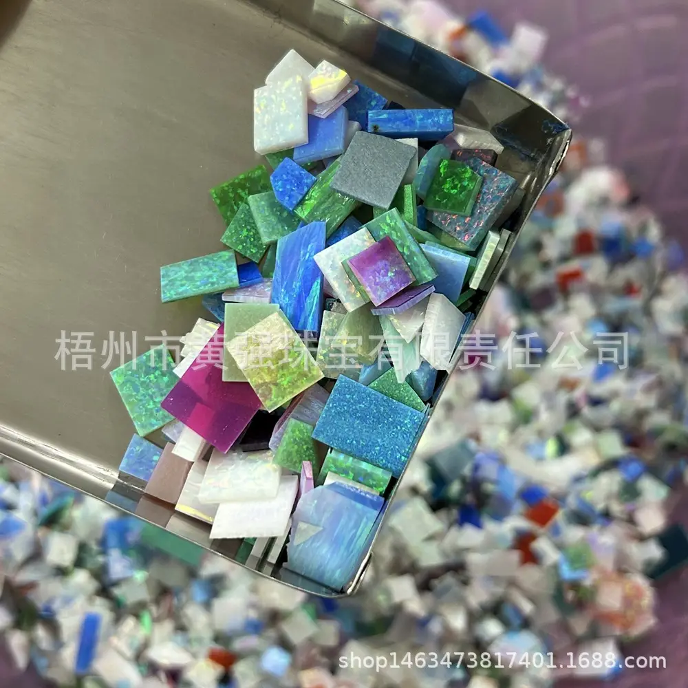 Opal Gem Spots Blue Opal Scrap for Jewelry Making - Image 8