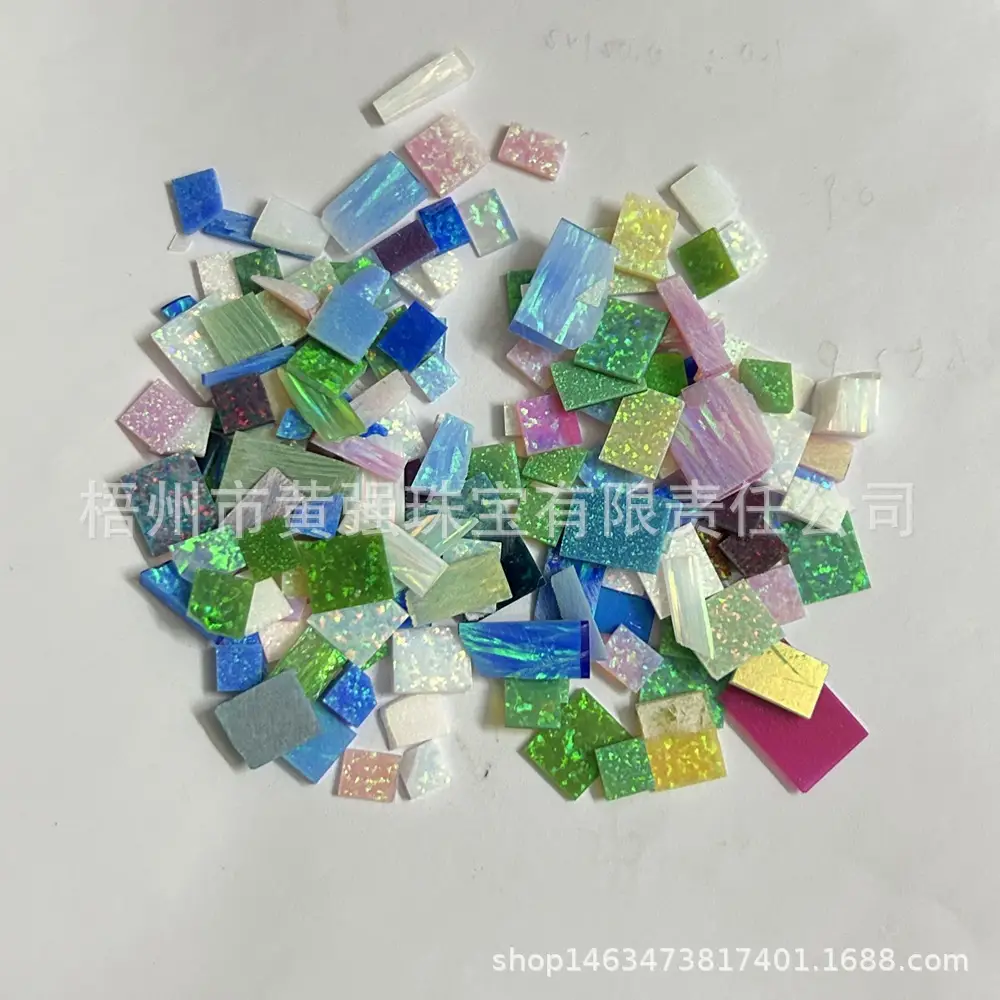 Opal Gem Spots Blue Opal Scrap for Jewelry Making - Image 9