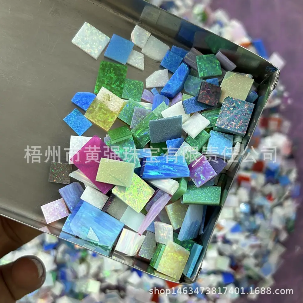 Opal Gem Spots Blue Opal Scrap for Jewelry Making - Image 10
