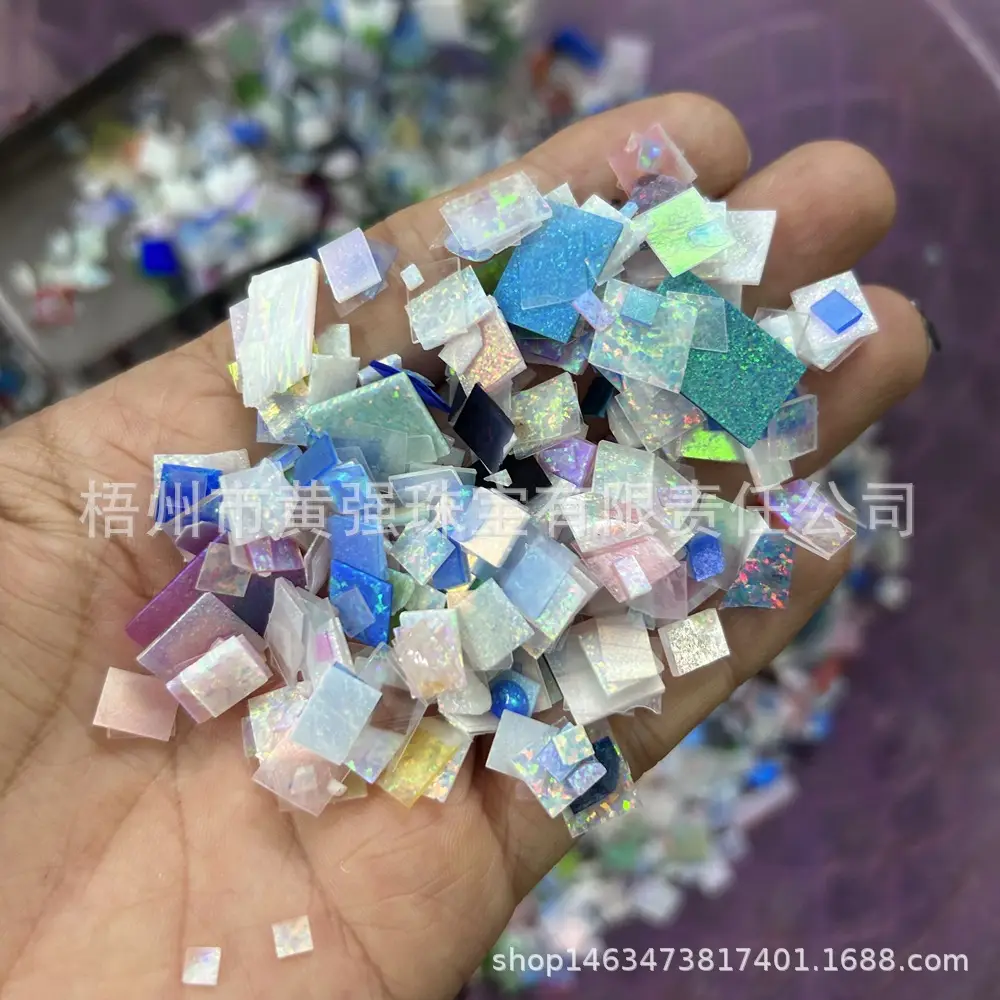 Opal Gem Spots Blue Opal Scrap for Jewelry Making — feature 11