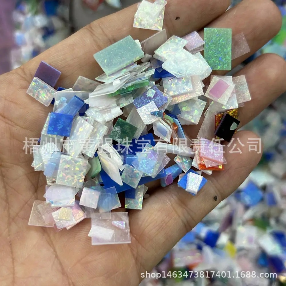 Opal Gem Spots Blue Opal Scrap for Jewelry Making — feature 14