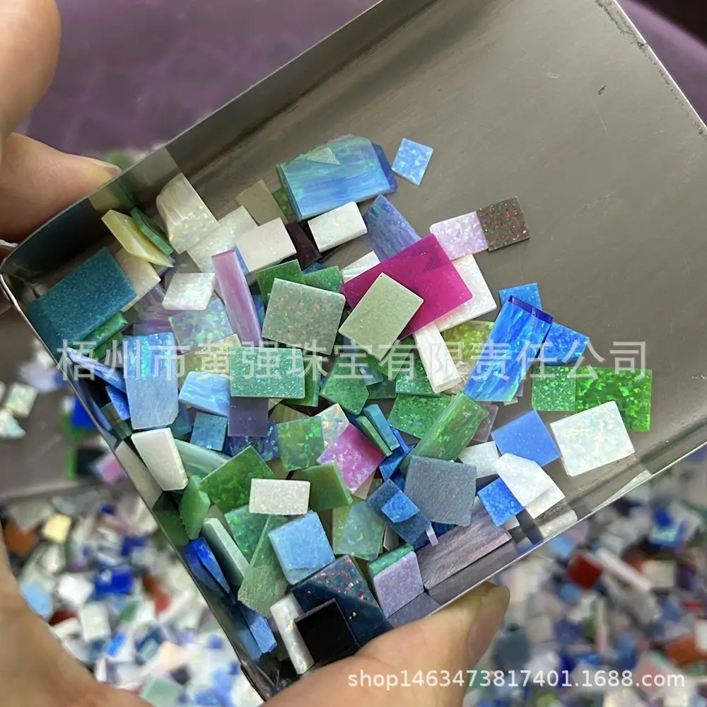 Opal Gem Spots Blue Opal Scrap for Jewelry Making — feature 17