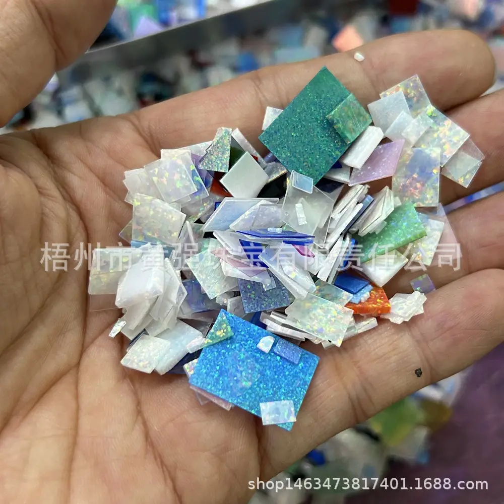 Opal Gem Spots Blue Opal Scrap for Jewelry Making — feature 18