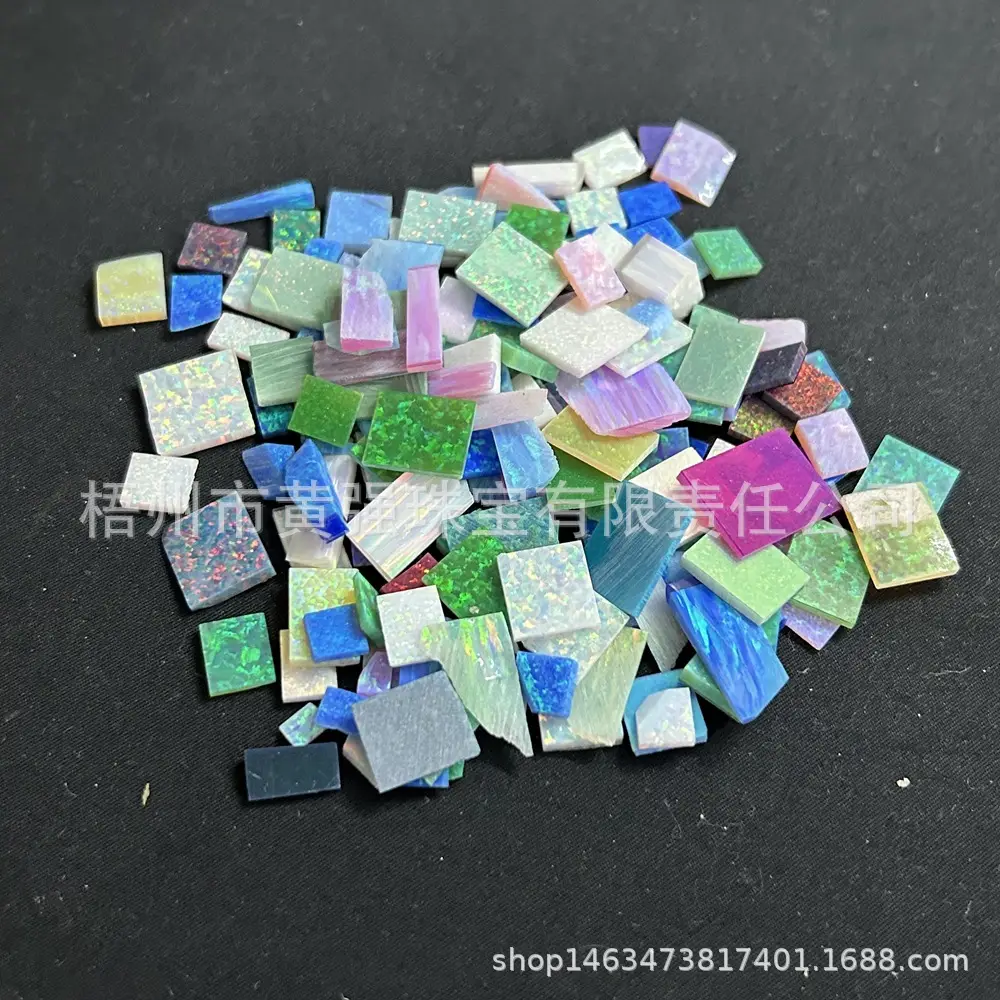 Opal Gem Spots Blue Opal Scrap for Jewelry Making — feature 21