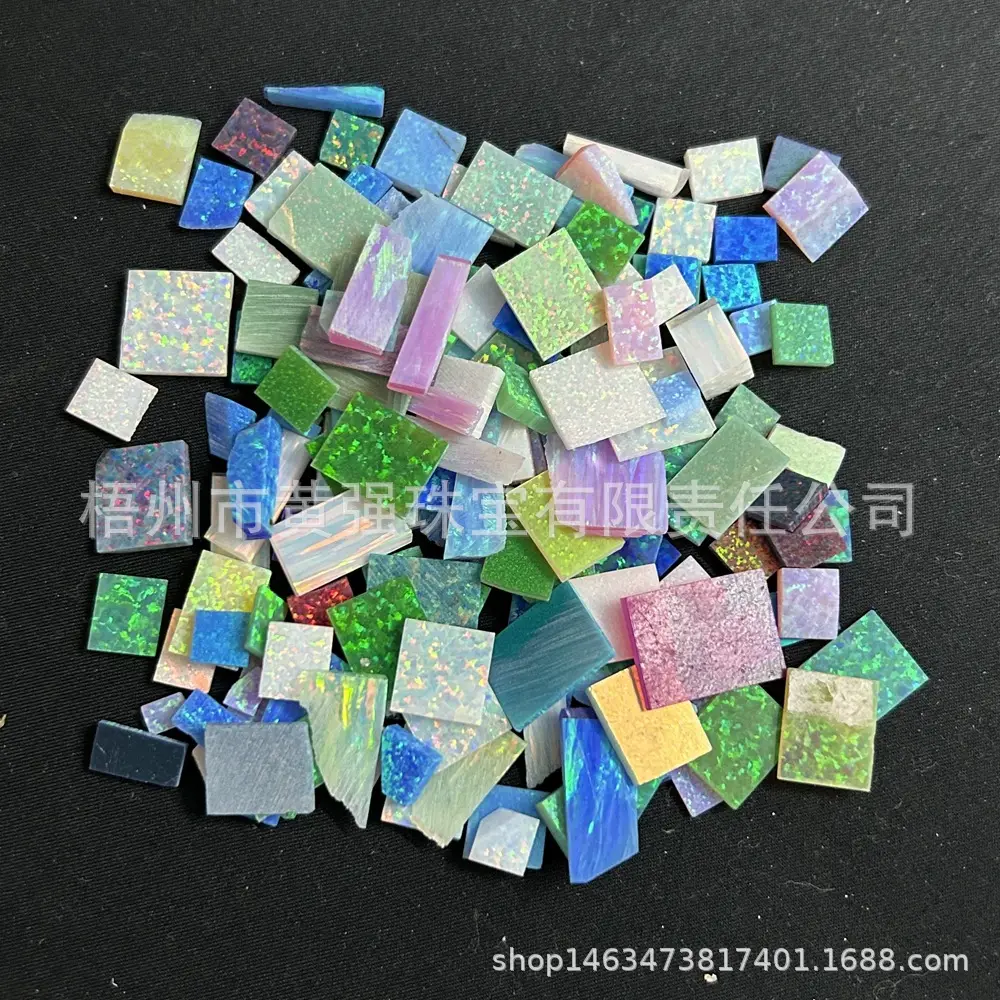 Opal Gem Spots Blue Opal Scrap for Jewelry Making — feature 22