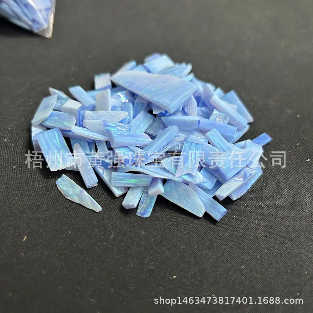 Opal Gem Spots Blue Opal Scrap for Jewelry Making — feature 26