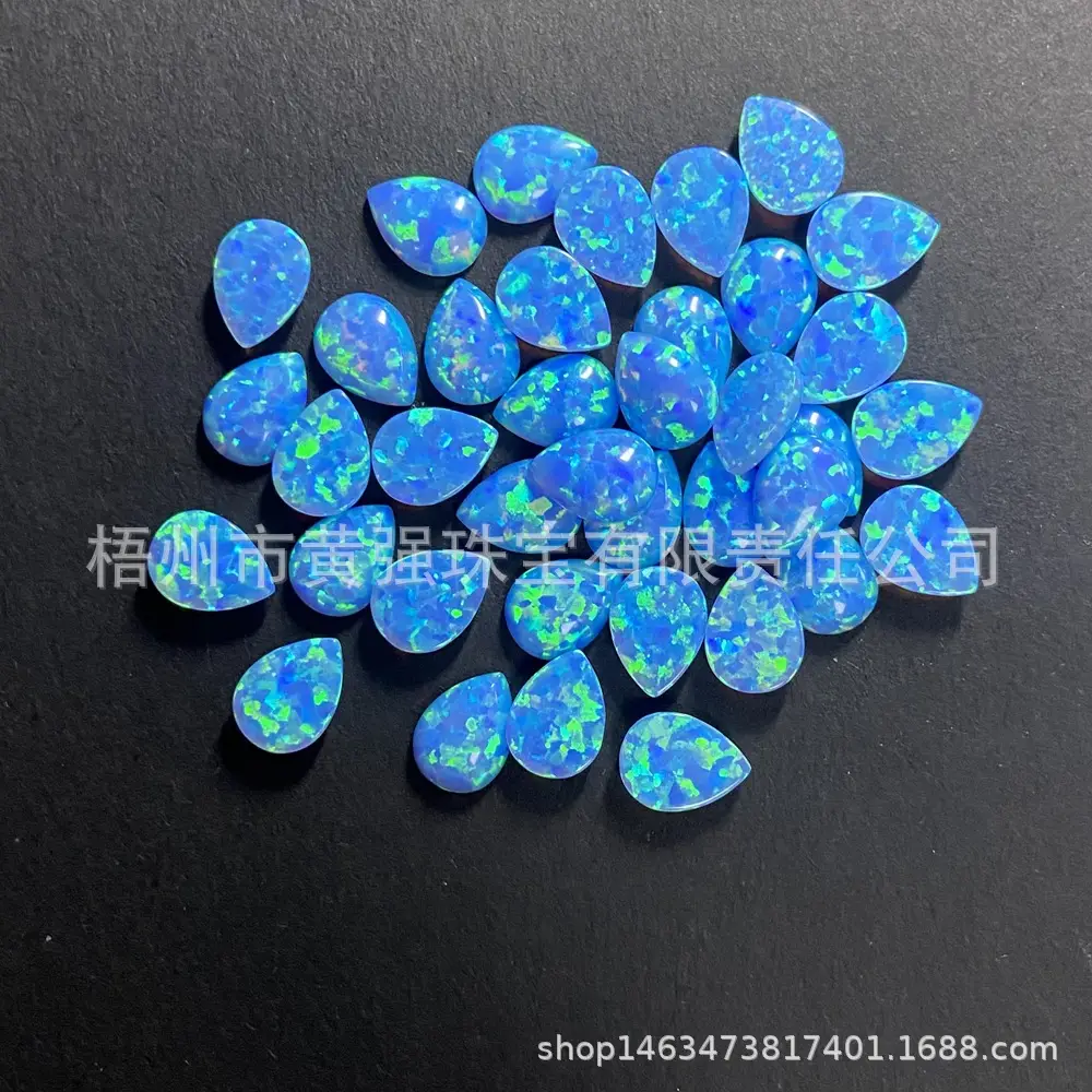 Opal Gem Spots Blue Opal Scrap for Jewelry Making - Image 2