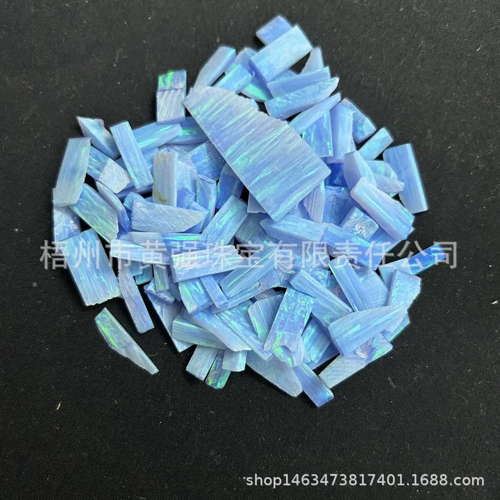 Opal Gem Spots Blue Opal Scrap for Jewelry Making - Image 3