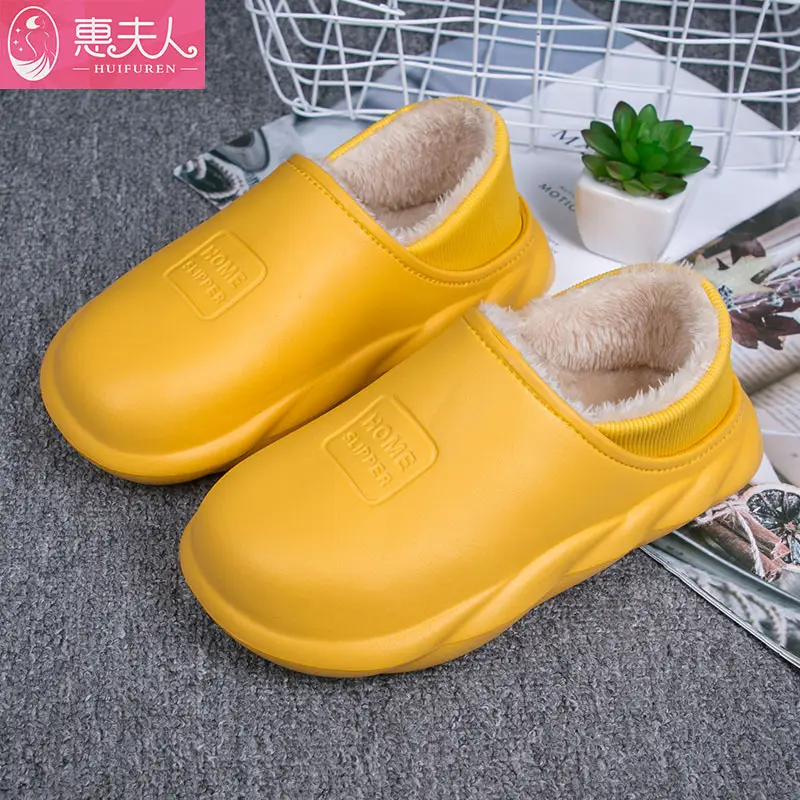 Women's Pink Cotton Slippers with Heel for Winter Comfort - Image 6