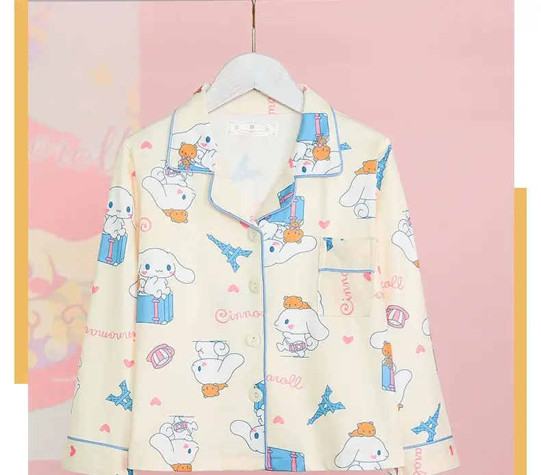 Children's Cartoon Pajamas Pink Long Sleeve Spring Autumn — feature 19