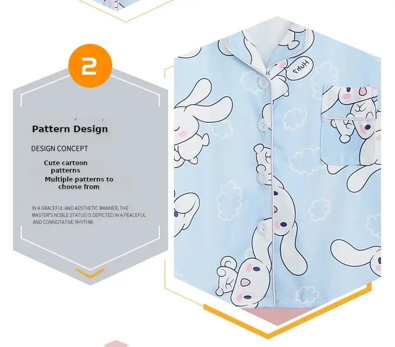 Children's Cartoon Pajamas Pink Long Sleeve Spring Autumn — feature 23