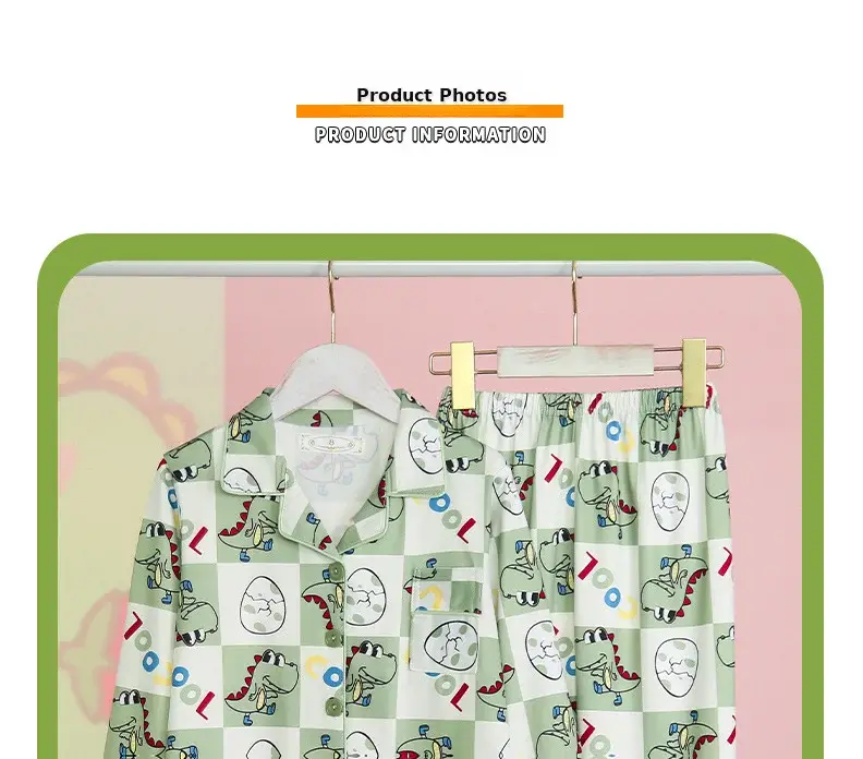 Children's Cartoon Pajamas Pink Long Sleeve Spring Autumn — feature 25