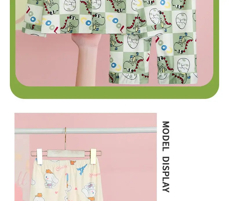 Children's Cartoon Pajamas Pink Long Sleeve Spring Autumn — feature 26