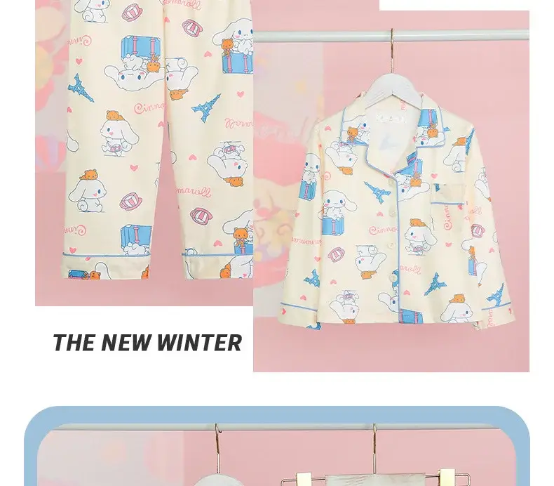 Children's Cartoon Pajamas Pink Long Sleeve Spring Autumn — feature 27