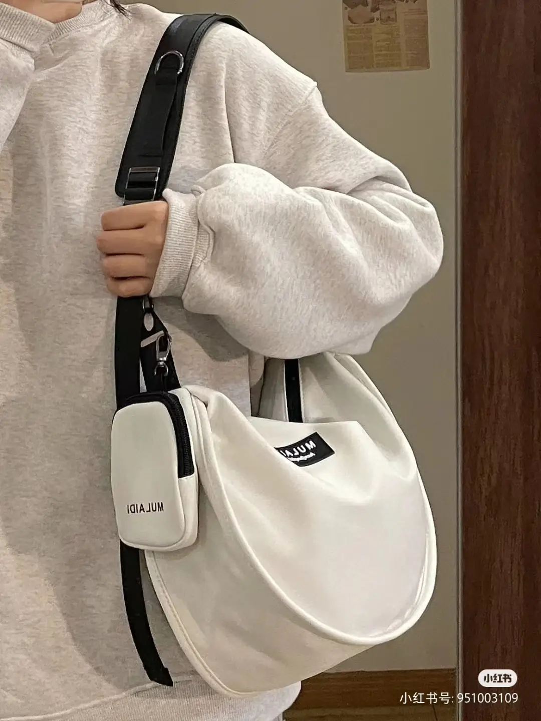 Japanese Style Canvas Crossbody Bag for Women Large Capacity — feature 5