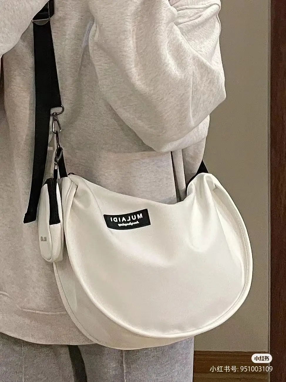 Japanese Style Canvas Crossbody Bag for Women Large Capacity — feature 6