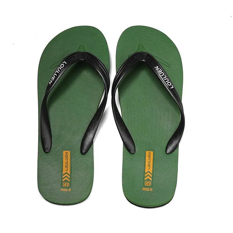 2024 New Men's White Korean Slippers Plus Size
