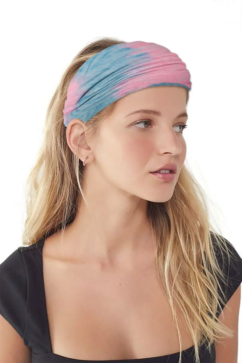 Women's Tie-Dyed Yoga Hair Band European American Elastic Headband — feature 8