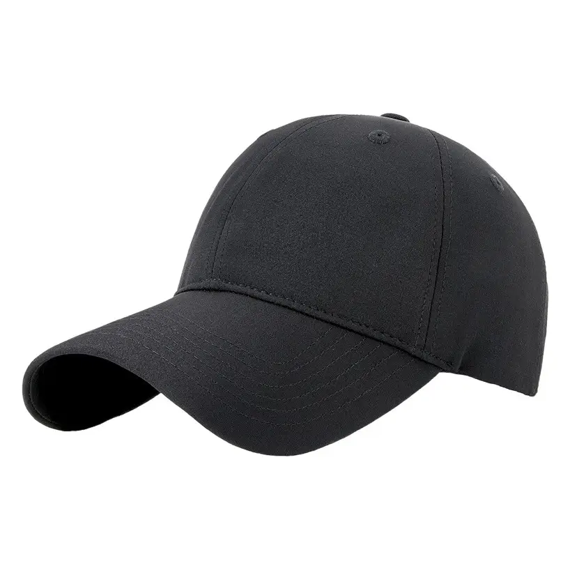 Men Navy Blue Peaked Cap Outdoor Running Sports
