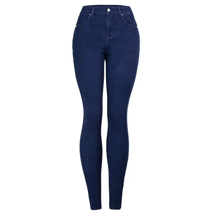 Dark Blue Slim Fit Skinny Jeans Women's Slim Waist Pants — feature 21