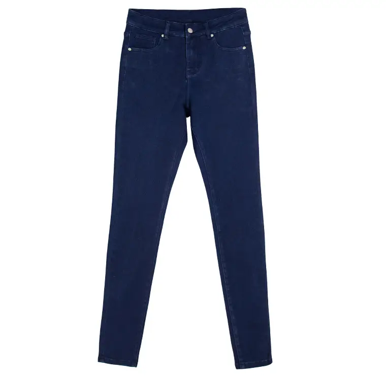 Dark Blue Slim Fit Skinny Jeans Women's Slim Waist Pants — feature 24