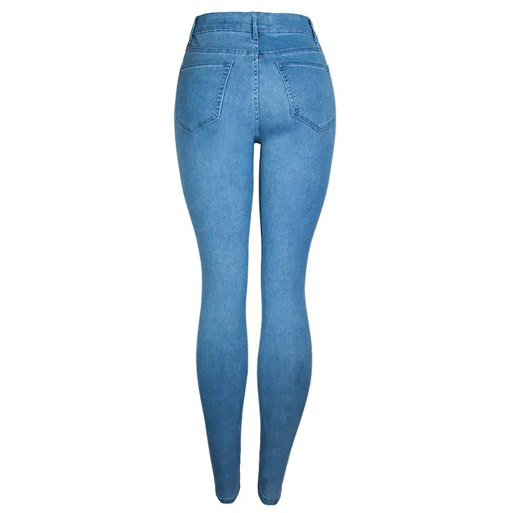 Dark Blue Slim Fit Skinny Jeans Women's Slim Waist Pants — feature 30
