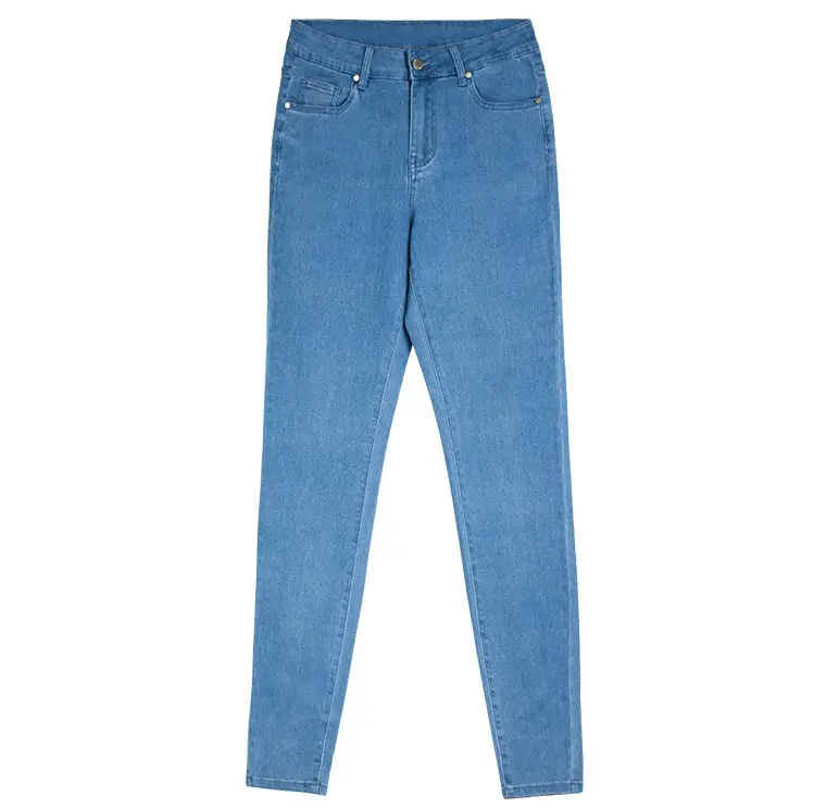 Dark Blue Slim Fit Skinny Jeans Women's Slim Waist Pants — feature 31