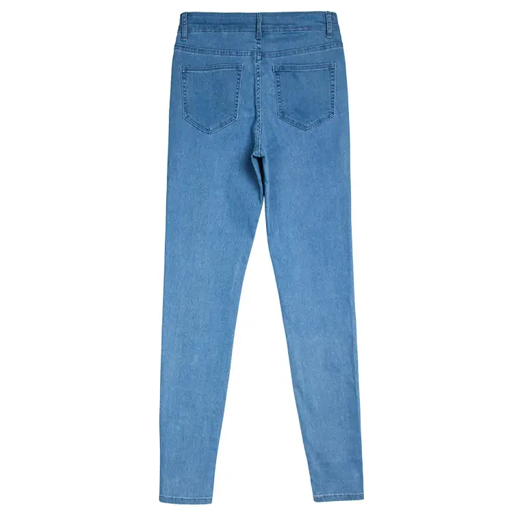 Dark Blue Slim Fit Skinny Jeans Women's Slim Waist Pants — feature 32