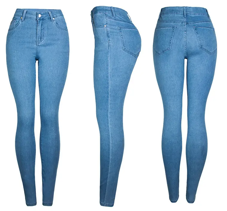 Dark Blue Slim Fit Skinny Jeans Women's Slim Waist Pants — feature 33