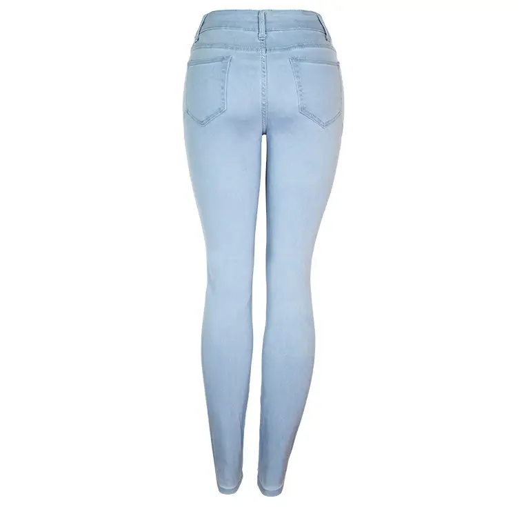 Dark Blue Slim Fit Skinny Jeans Women's Slim Waist Pants — feature 37