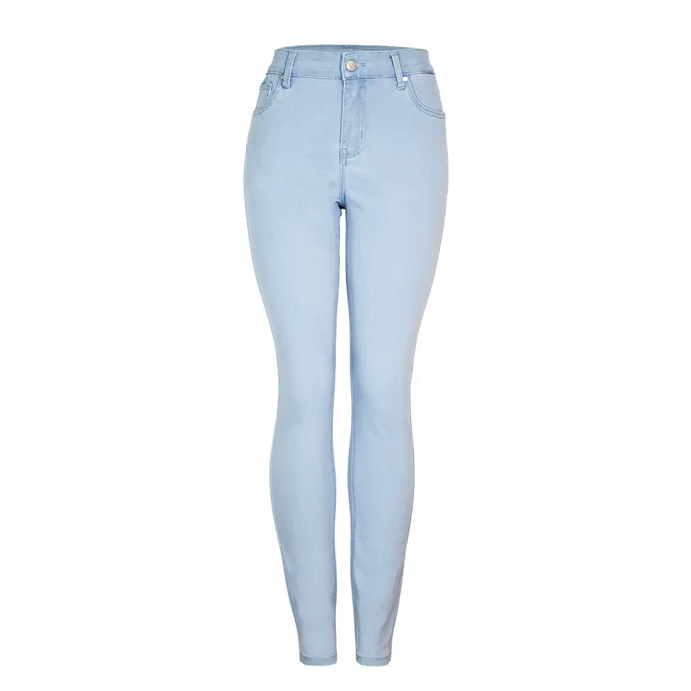 Dark Blue Slim Fit Skinny Jeans Women's Slim Waist Pants