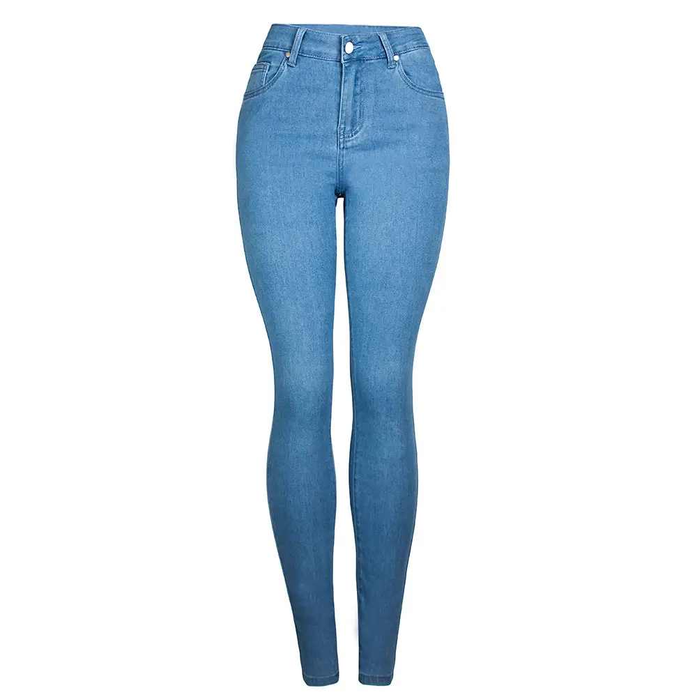 Dark Blue Slim Fit Skinny Jeans Women's Slim Waist Pants