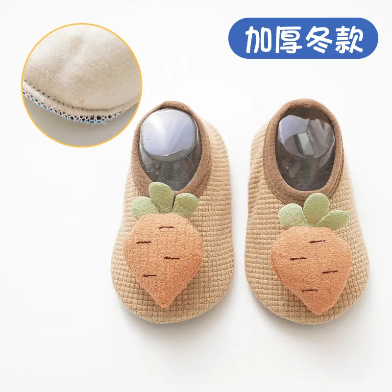 Baby Floor Socks Cartoon Green Soft Indoor Walking