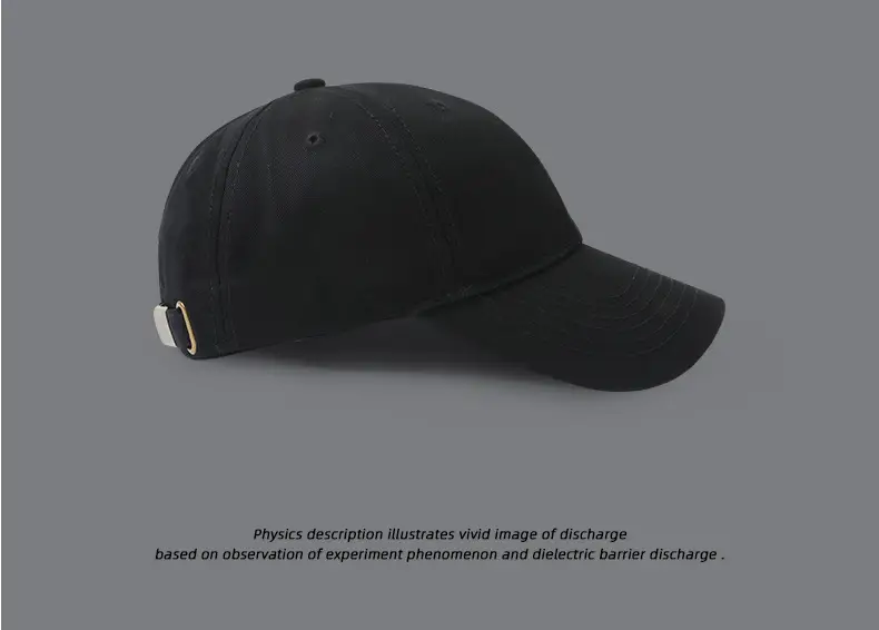 Men's White Baseball Cap Large Size Summer Casual — feature 10