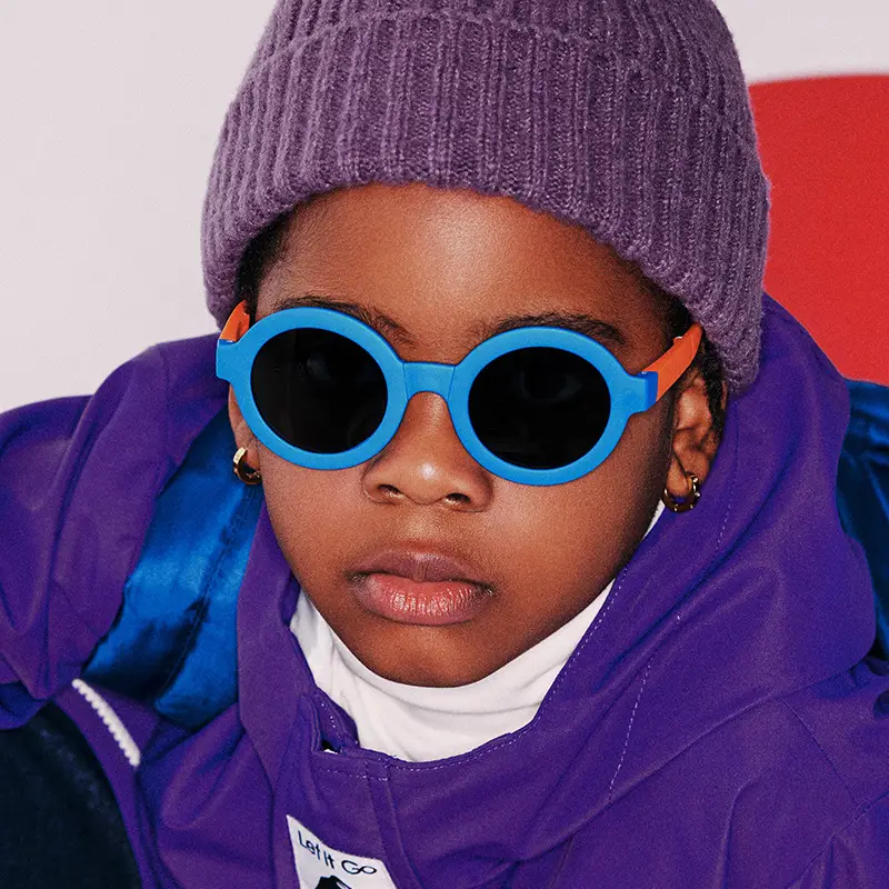 2026 Kids Round Frame Silicone Sunglasses for Boys Girls