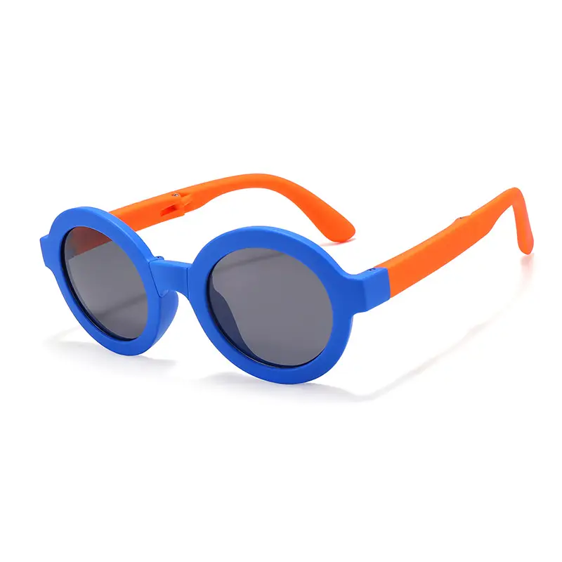 2026 Kids Round Frame Silicone Sunglasses for Boys Girls