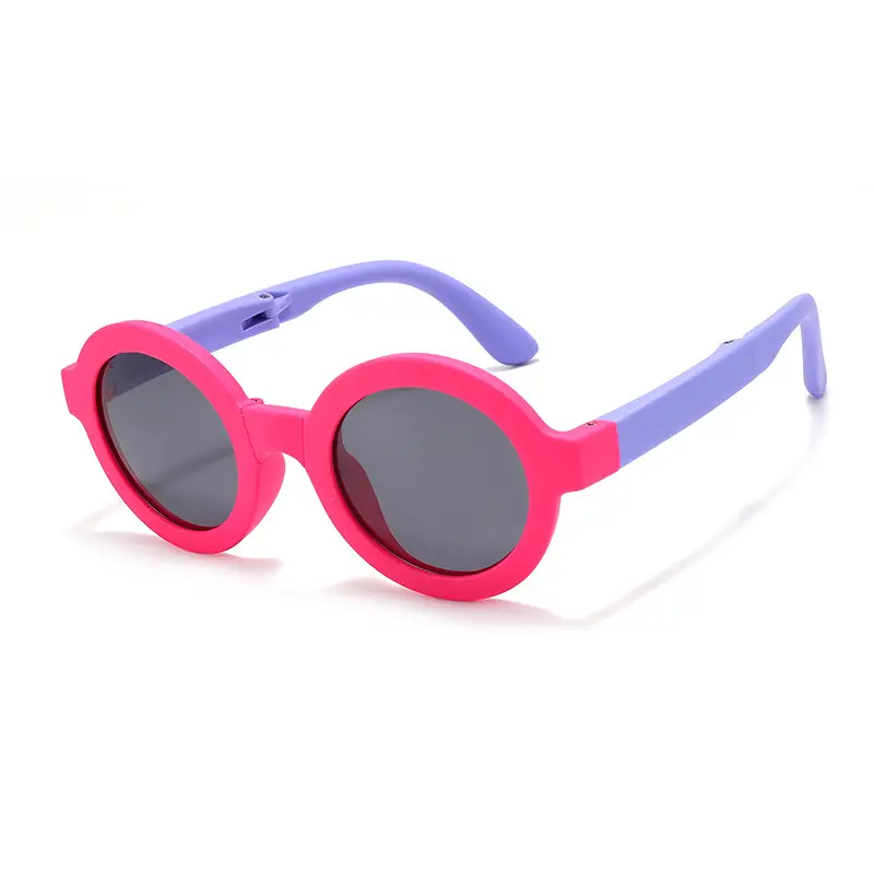 2026 Kids Round Frame Silicone Sunglasses for Boys Girls