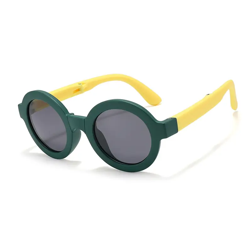 2026 Kids Round Frame Silicone Sunglasses for Boys Girls