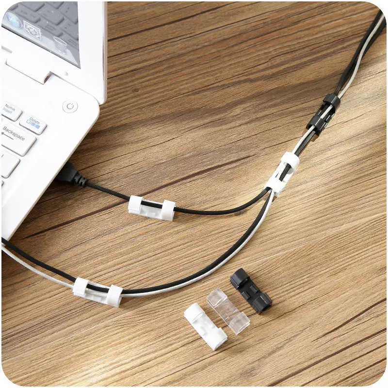 Self-adhesive wire organizer fixing clamp clamp sub-network cable organizer data cable fixing clamp 20 pack