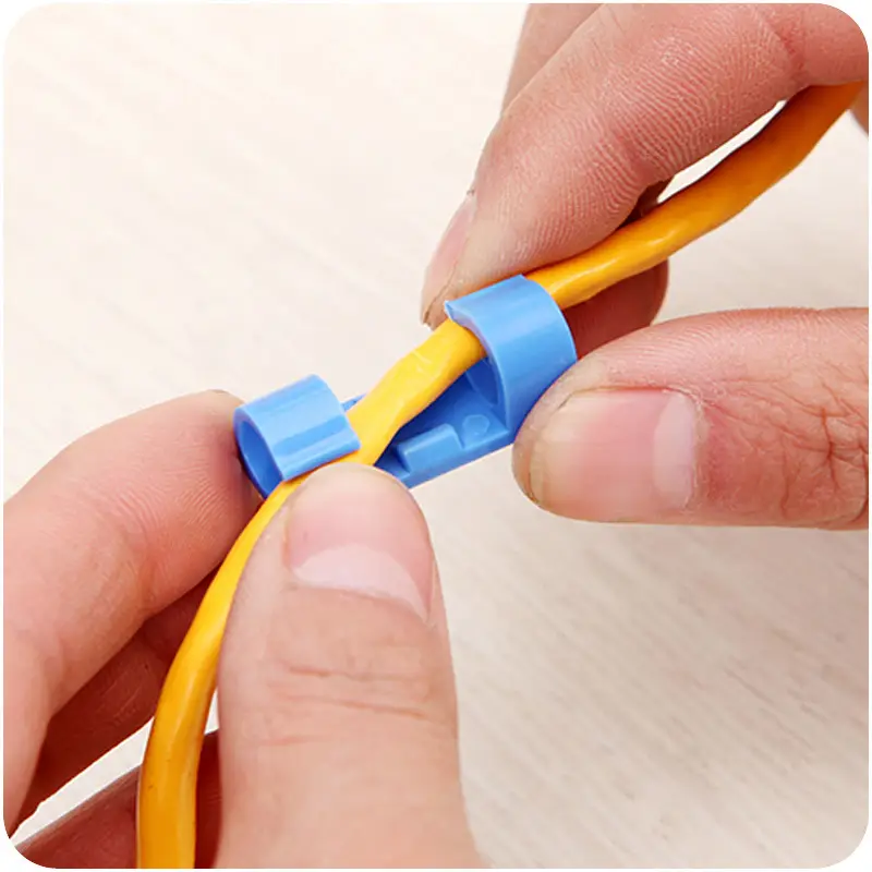 Self-adhesive wire organizer fixing clamp clamp sub-network cable organizer data cable fixing clamp 20 pack