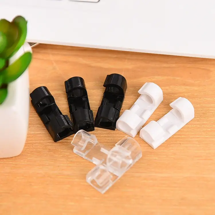 Self-adhesive wire organizer fixing clamp clamp sub-network cable organizer data cable fixing clamp 20 pack
